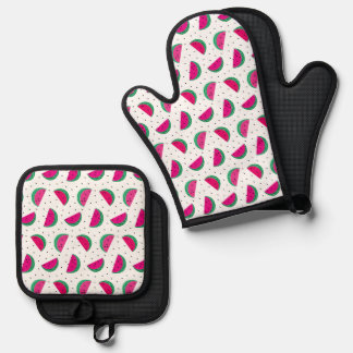 Watermelon. Oven Mitt & Pot Holder Set