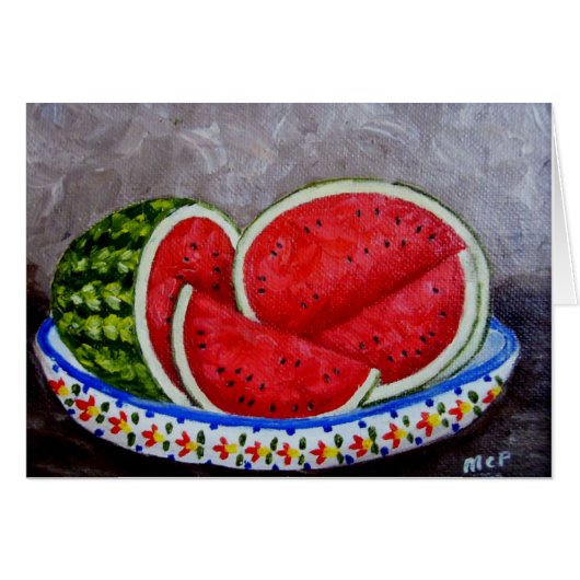Watermelon Painting Cards (Front Horizontal)