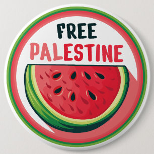 Watermelon Palestine Free Colorfull Button