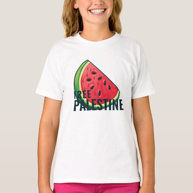 Watermelon Palestine Free T-Shirt (Front)