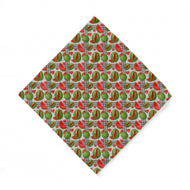 Watermelon Palestine Map Slice Bandana (Front)