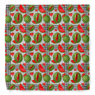 Watermelon Palestine Map Slice Bandana