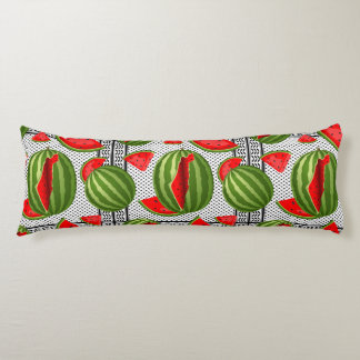 Watermelon Palestine Map Slice Body Pillow