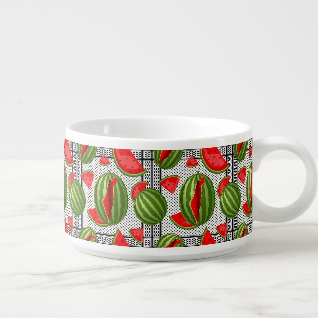 Watermelon Palestine Map Slice Bowl (Left)
