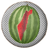 Watermelon Palestine Map Slice Chocolate Covered Oreo (Front)