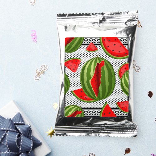 Watermelon Palestine Map Slice Coffee Drink Mix