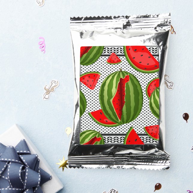 Watermelon Palestine Map Slice Coffee Drink Mix (Packets)
