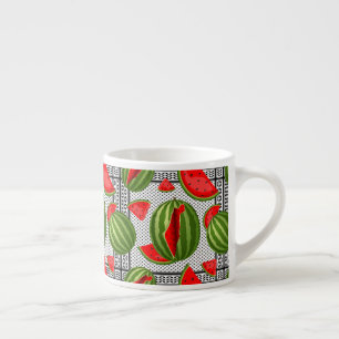 Watermelon Palestine Map Slice Espresso Cup