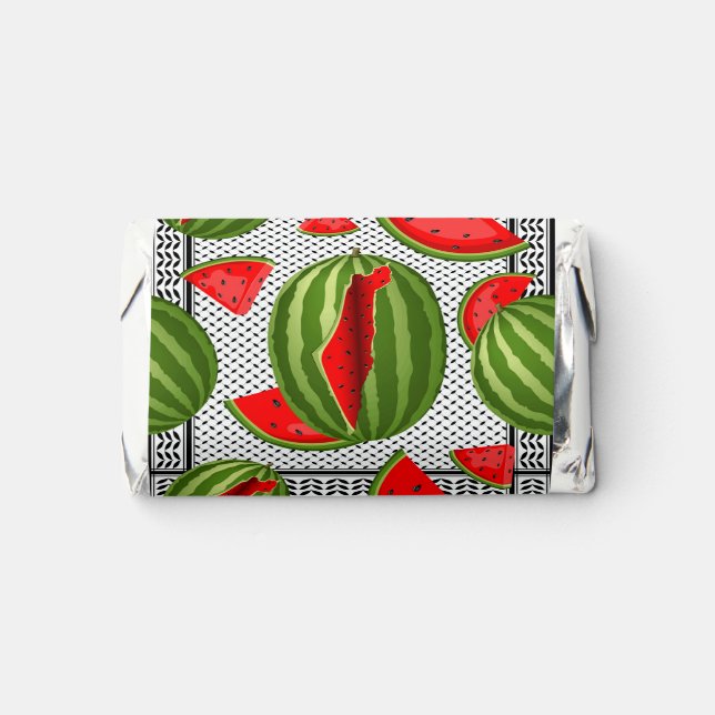 Watermelon Palestine Map Slice Hershey's Miniatures (Front)
