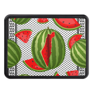Watermelon Palestine Map Slice Hitch Cover