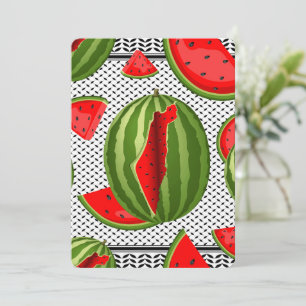 Watermelon Palestine Map Slice Invitation