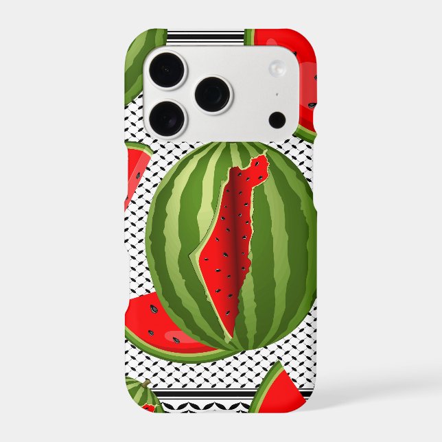 Watermelon Palestine Map Slice Iphone Case (Back)