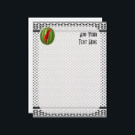 Watermelon Palestine Map Slice Letterhead<br><div class="desc">The watermelon is a symbol of Palestinians' public expression in protests and artworks,  representing the struggle against the Israeli occupation of the Palestinian territories. Original Vector Illustration Copyright BluedarkArt.</div>