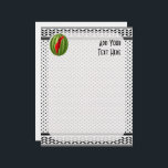 Watermelon Palestine Map Slice Letterhead<br><div class="desc">The watermelon is a symbol of Palestinians' public expression in protests and artworks,  representing the struggle against the Israeli occupation of the Palestinian territories. Original Vector Illustration Copyright BluedarkArt.</div>