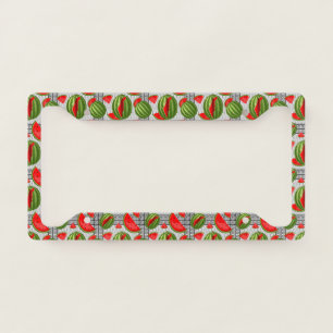 Watermelon Palestine Map Slice License Plate Frame