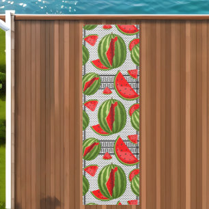 Watermelon Palestine Map Slice Outdoor Rug