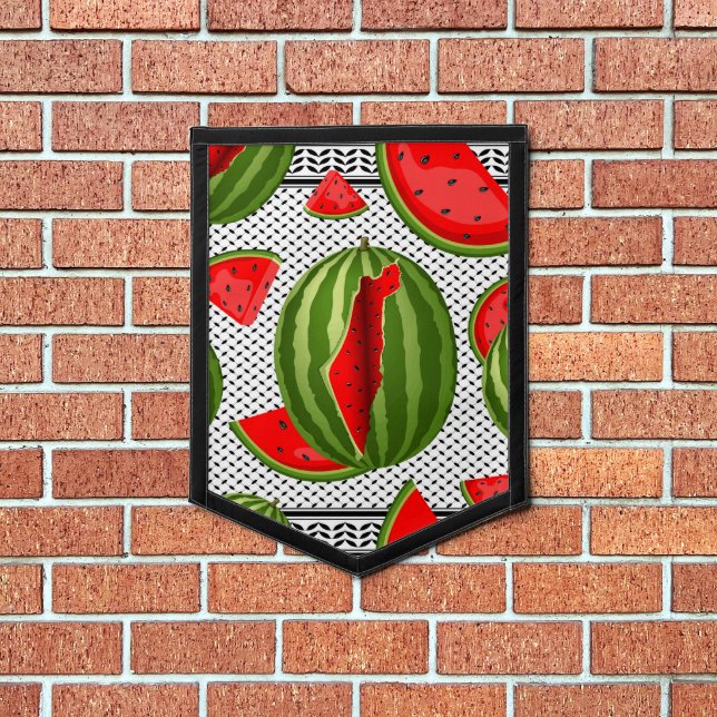 Watermelon Palestine Map Slice Pennant (Insitu 1)