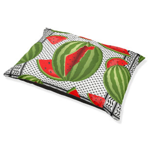 Watermelon Palestine Map Slice Pet Bed