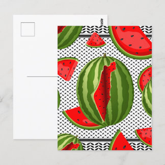 Watermelon Palestine Map Slice Postcard