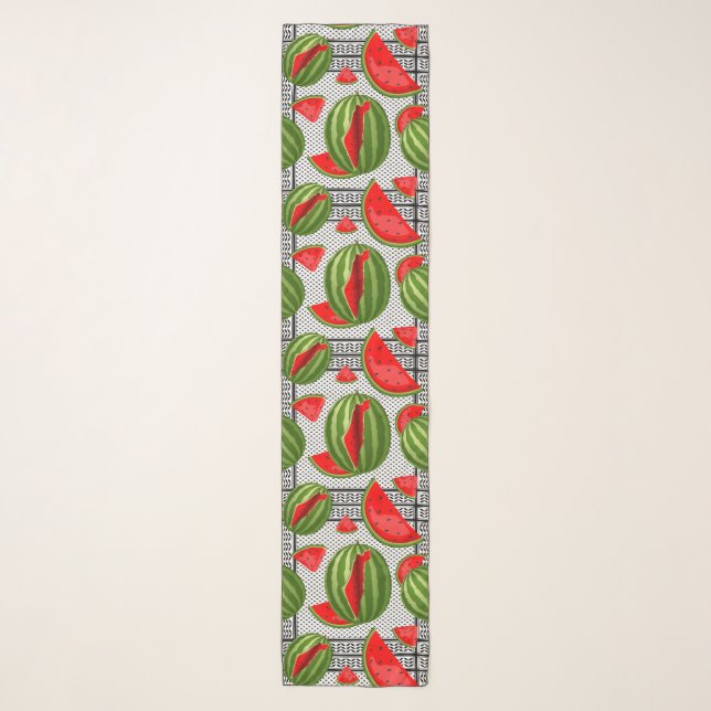 Watermelon Palestine Map Slice Scarf (Front)