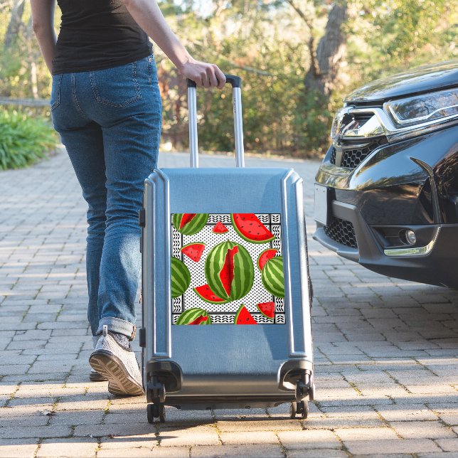 Watermelon Palestine Map Slice Sticker (Suitcase Insitu)
