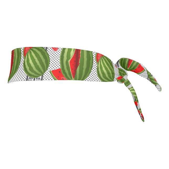 Watermelon Palestine Map Slice Tie Headband (Rotate 90)
