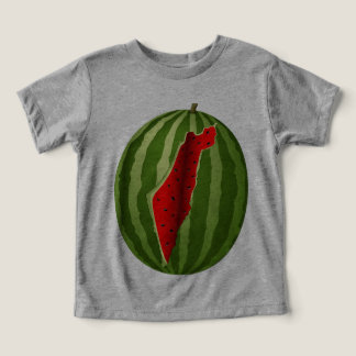 Watermelon Palestine Map Slice Toddler T-shirt