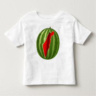 Watermelon Palestine Map Slice Toddler T-shirt