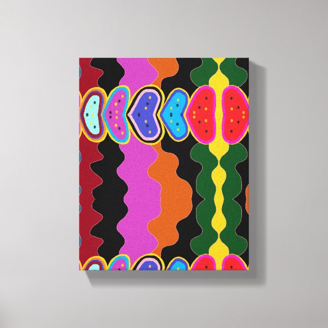 Watermelon palette canvas print (Front)