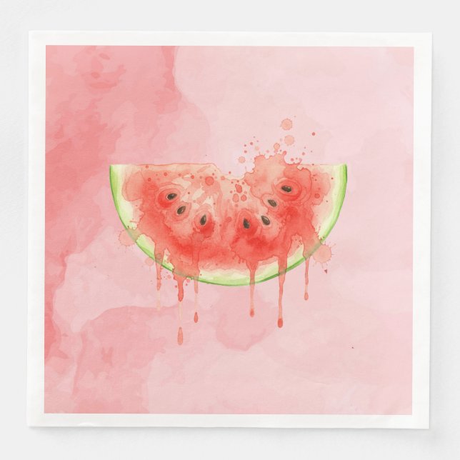 Watermelon Paper Dinner Napkins (Front)