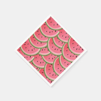 20Pcs Watermelon Paper Napkin Disposable Party Tableware For Wedding Party Decor