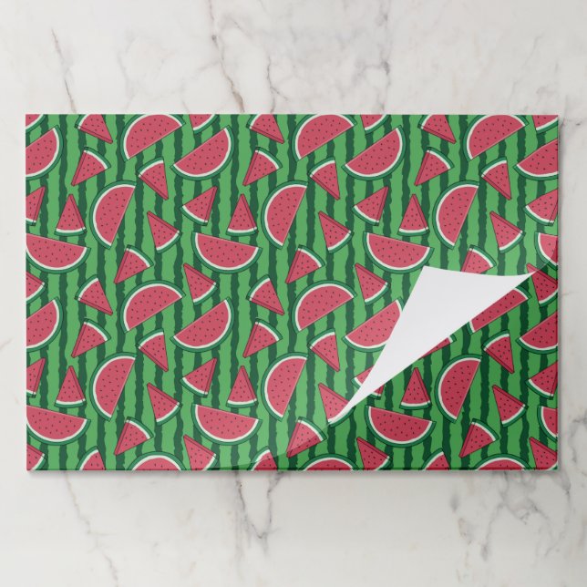 Watermelon Paper Placemats (Folded)