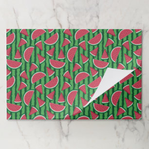 Watermelon Paper Placemats, Summer Fruit Mats