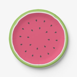 Watermelon Paper Plates