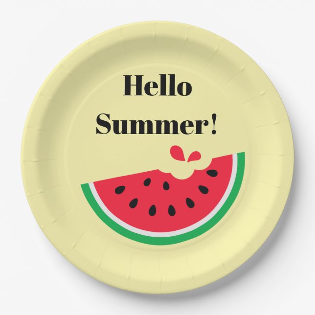 Watermelon Paper Plates (Front)