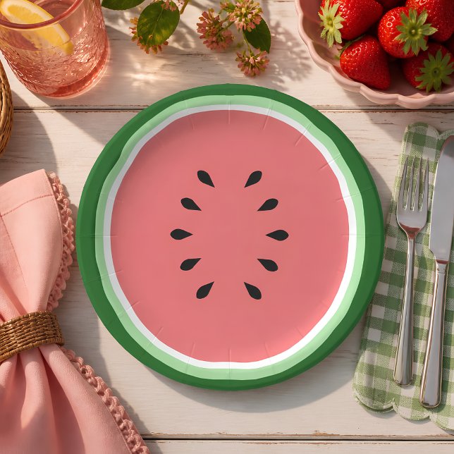Watermelon Paper Plates (Creator Uploaded)