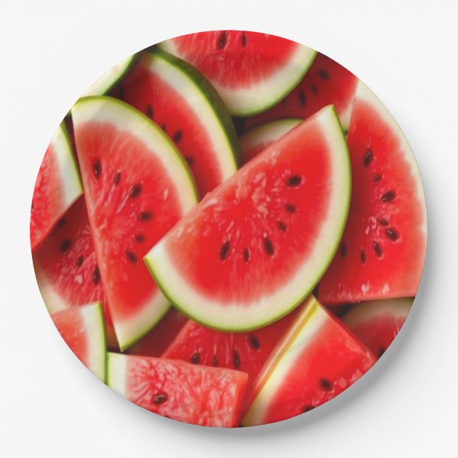 Watermelon Paper Plates (Front)