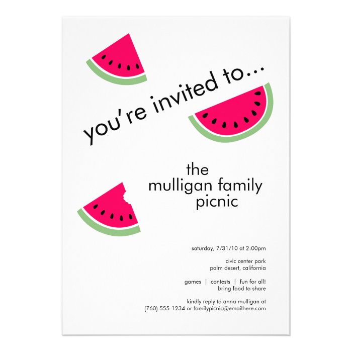 Watermelon Party Invitations for Any Occasion