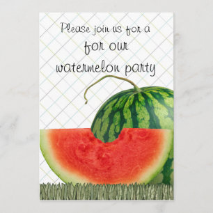 watermelon party invites