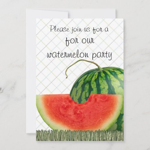 watermelon party invites