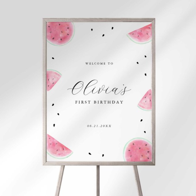 Watermelon Party Welcome Sign (Creator Uploaded)