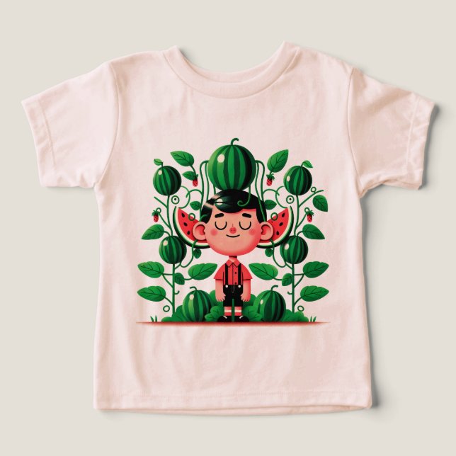 Watermelon Patch Joy Toddler T-shirt (Design Front)