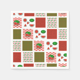 Watermelon Patchwork Napkins