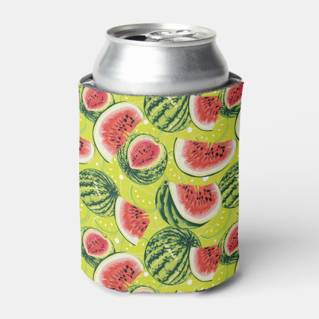 Watermelon Pattern 2 Can Cooler (Can Front)