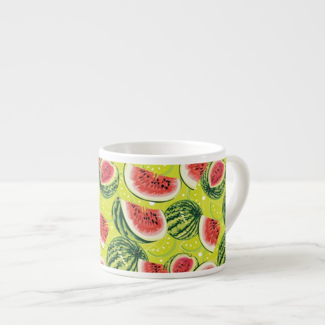 Watermelon Pattern 2 Espresso Cup (Front Right)