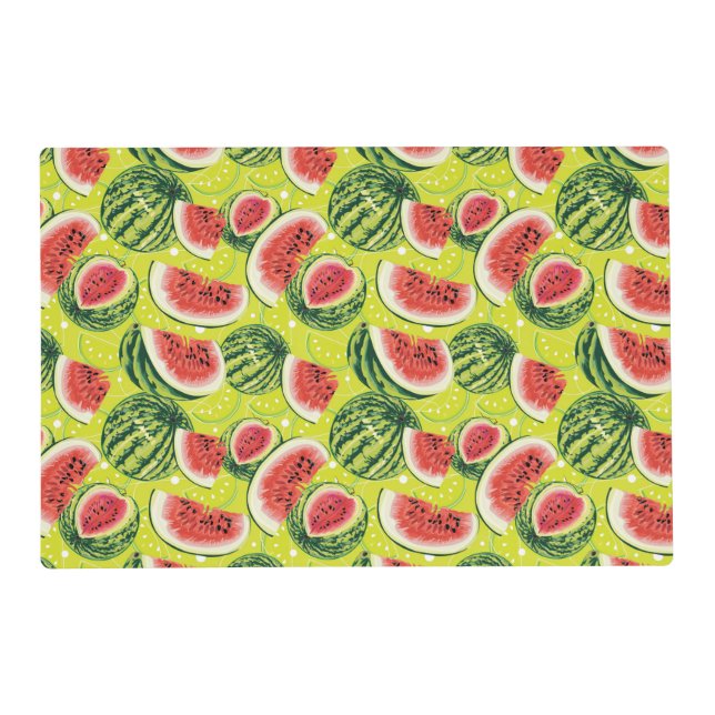 Watermelon Pattern 2 Placemat (Front)