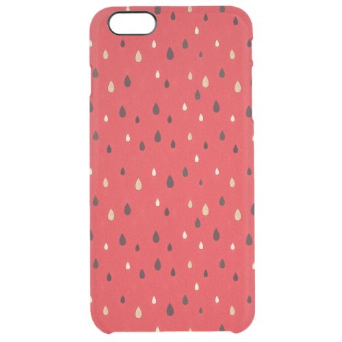 Watermelon Pattern 2 Clear iPhone 6 Plus Case