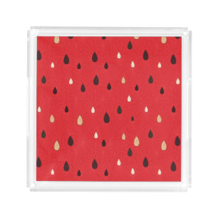 Watermelon Pattern Acrylic Tray