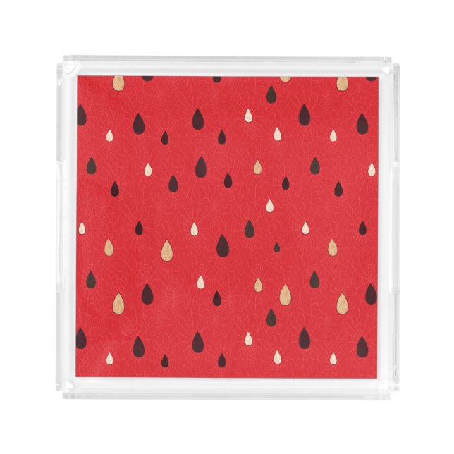 Watermelon Pattern Acrylic Tray (Front)