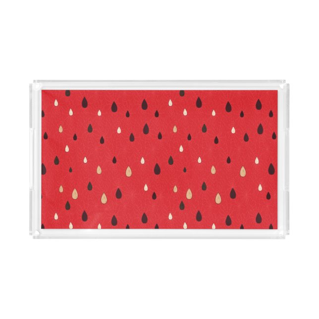 Watermelon Pattern Acrylic Tray (Front)